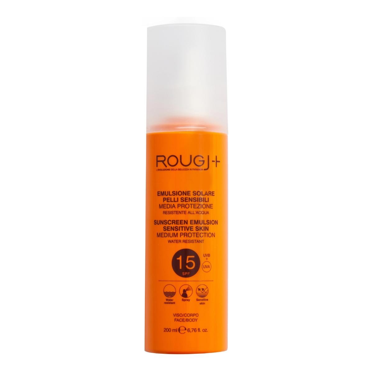 Rougj solare spf15 pelli sensibili 200 ml