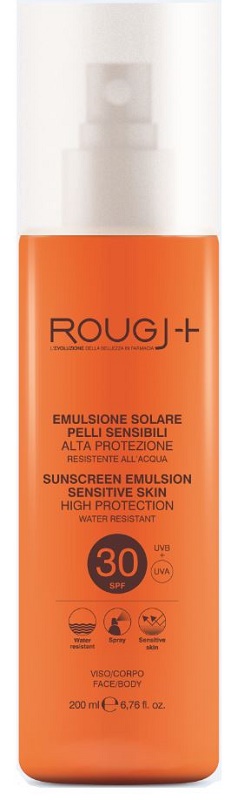 Rougj Protezione Solare SPF30 per pelli sensibili 200 ml Emulsione