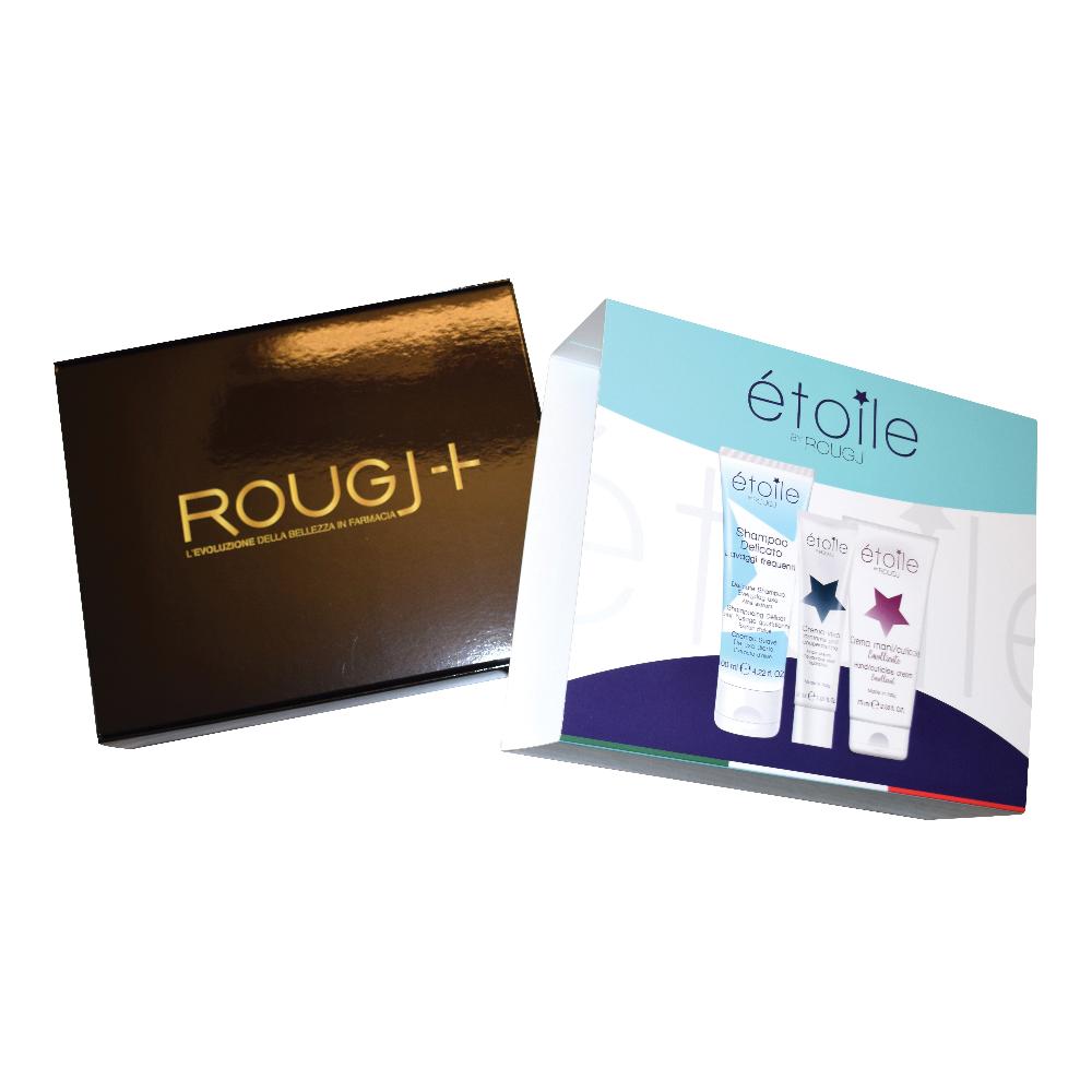 Trousse for travel 1 crema mani emolliente etoile 75 ml + 1 idratazione sos couperose 30 ml + 1 shampoo lavaggi frequenti 100 ml