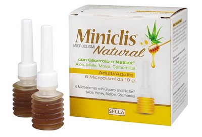 Miniclis Natural Adulti Lassativo 6 Microclismi 10 g