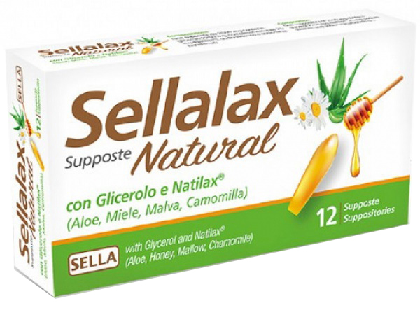 Sellalax Natural Md Supposte 12 pz per adulti