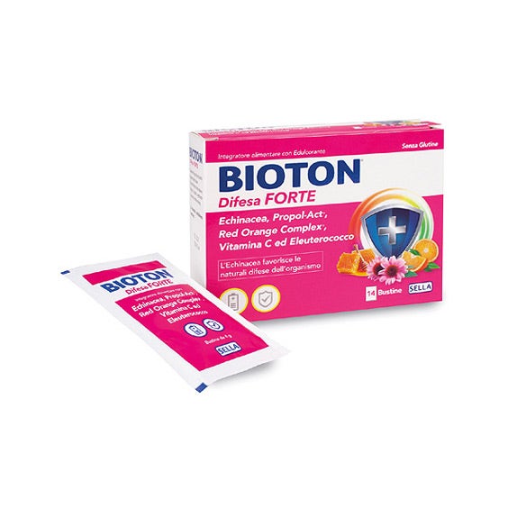 Sella Bioton - Difesa Forte Integratore Sistema Immunitario, 14 Bustine