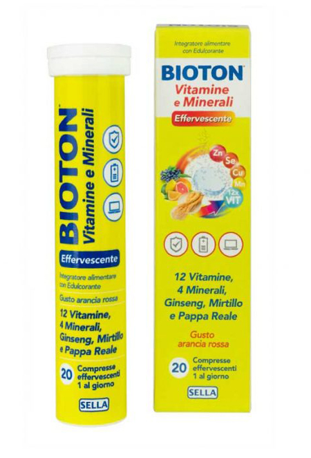 Sella Bioton - Vitamine E Minerali Integratore Alimentare, 20 Compresse