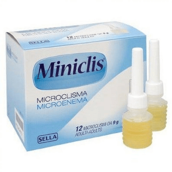 Miniclis Adulti per Stitichezza 9g 12microclismi Cl