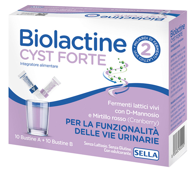 Sella Biolactine - Cyst Forte Integratore Alimentare, 10 + 10 Bustine