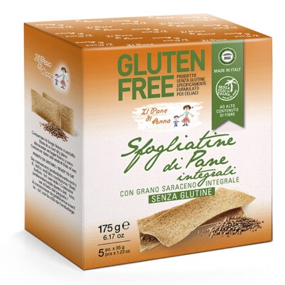 Sfogliatine di Pane Senza Glutine Integrali - Il Anna 175 g