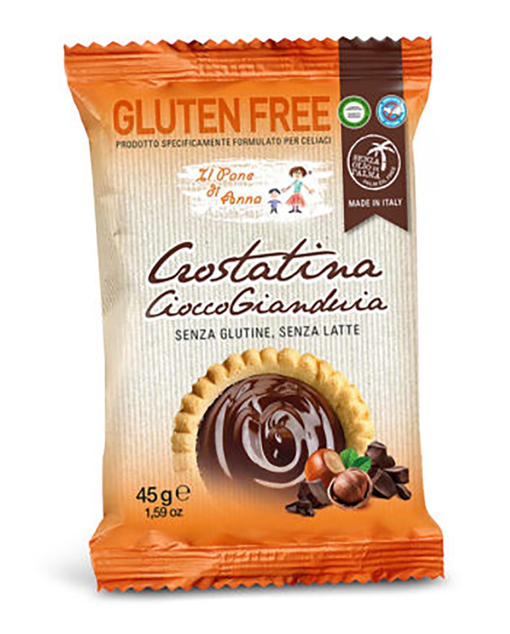 Crostatina Senza Glutine CioccoGianduia - Il Pane di Anna 45 g