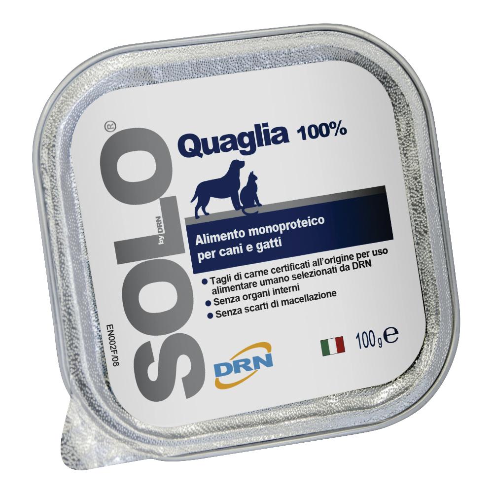 DRN Solo Quaglia Alimento Umido Per Cani E Gatti 100 g