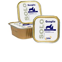 Solo Quaglia Alimento Umido Monoproteico Ipoallergenico Cani e Gatti 300 g