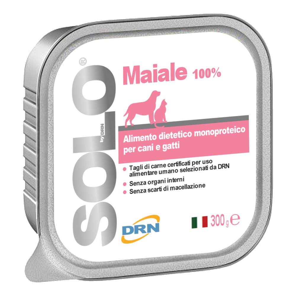Solo Maiale Alimento Umido Monoproteico Ipoallergenico Cani e Gatti 300 g