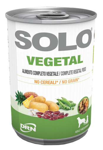 Solo Vegetal Medium/Maxi Alimento Umido Vegetale Ipoallergenico per Cani 400 g
