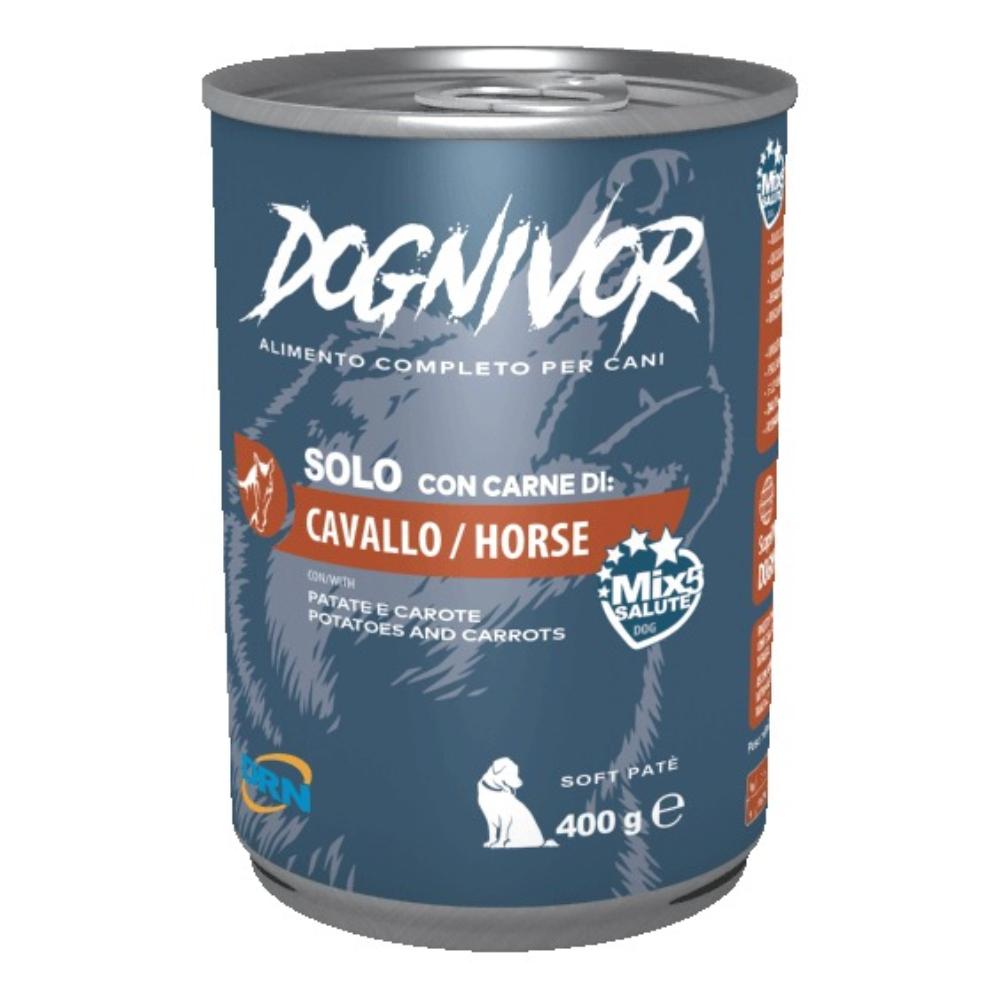 Dognivor Patè Gusto Cavallo Patate e Carote Cibo Umido per Cani 400 g
