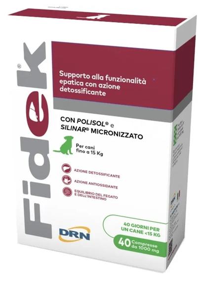 Fidek 1000mg 40 Compresse Integratore Epatica Cani Medi