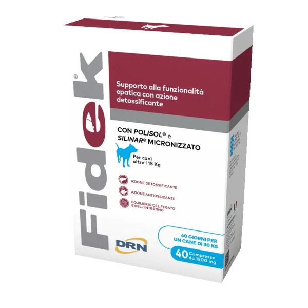 Fidek 1500mg 40 Compresse Integratore Epatica Cani Grandi