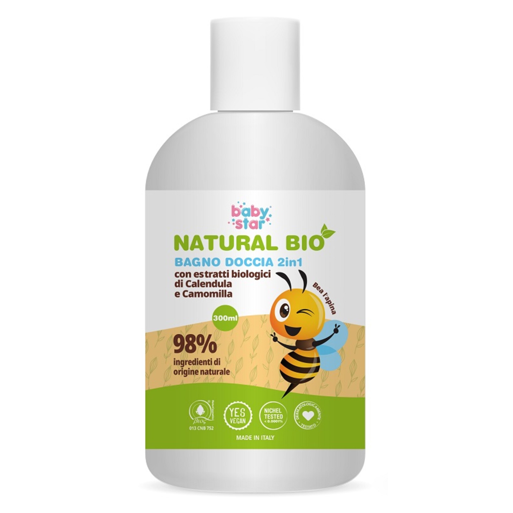 Babystar bagnodoccia 2in1 natural bio (300ml) — confronto prezzi