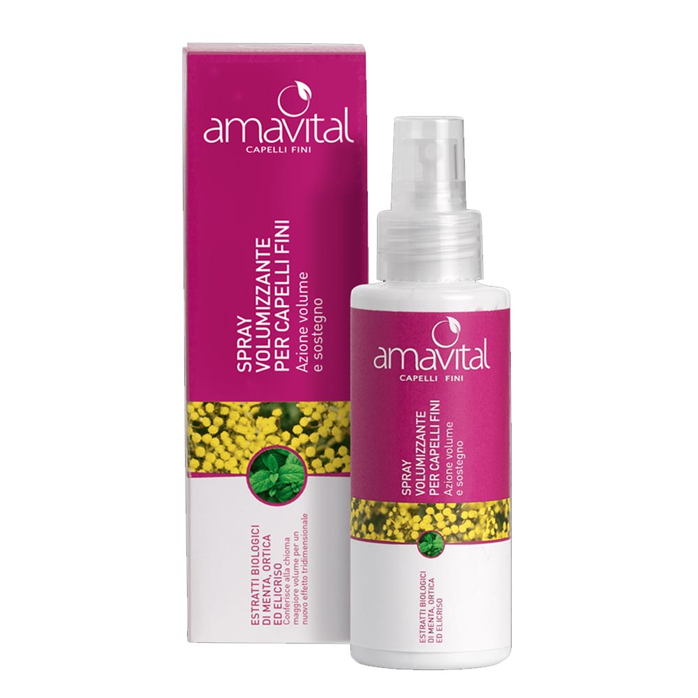Oficine Cleman Amavital - Spray Volumizzante Capelli Fini, 100ml