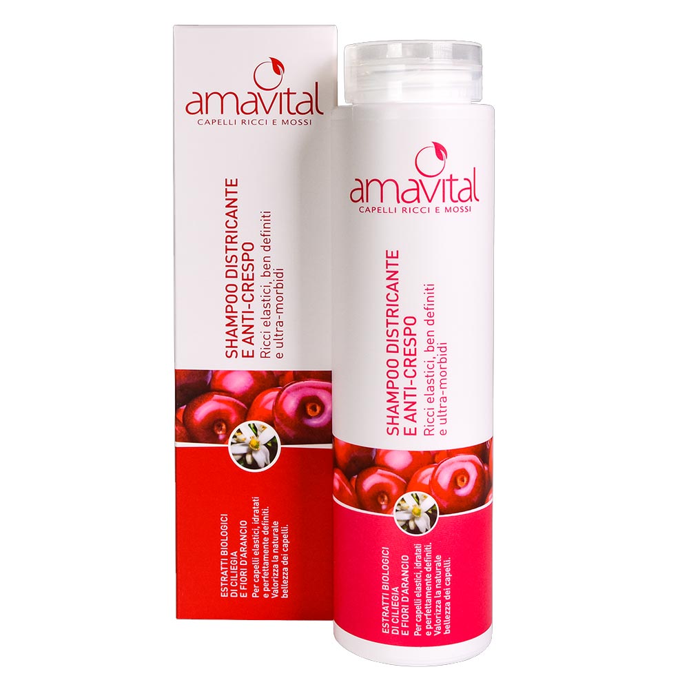 Oficine Cleman Amavital Capelli Ricci e Mossi Shampoo Districante e Anti-Crespo 250 ml
