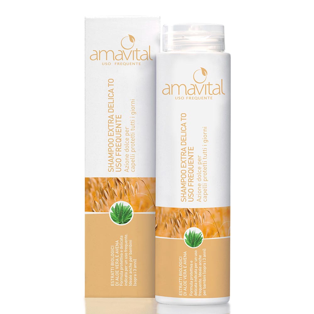 Oficine Cleman Amavital - Shampoo Extra Delicato per Uso Frequente, 250ml