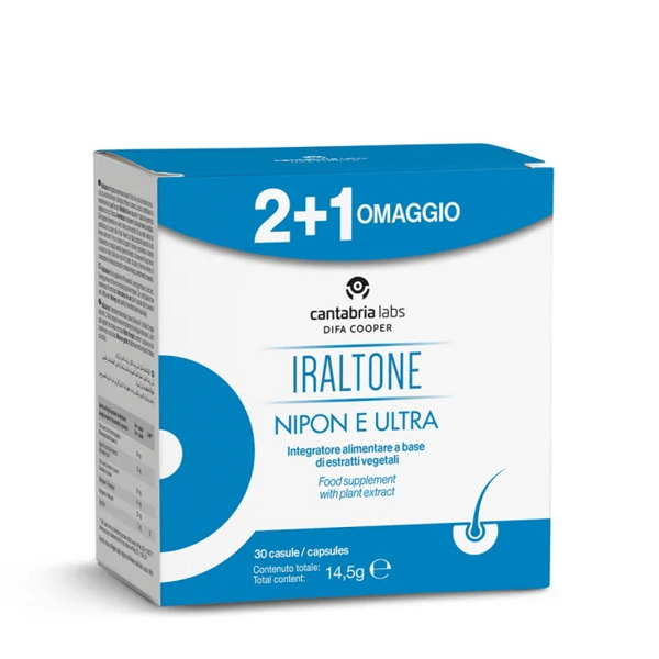 Iraltone Nipon e Ultra PROMO 3X30 Capsule Integratore Per Capelli e il Benessere del Cuoio Capelluto