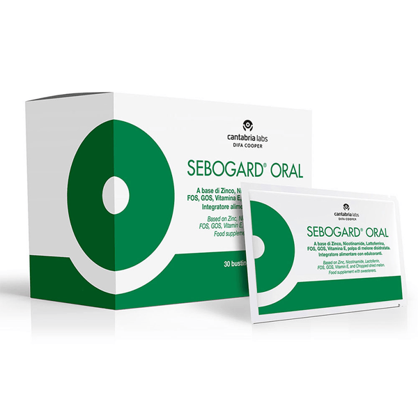 Sebogard Oral Integratore Per Seborrea e Acne 30 Bustine