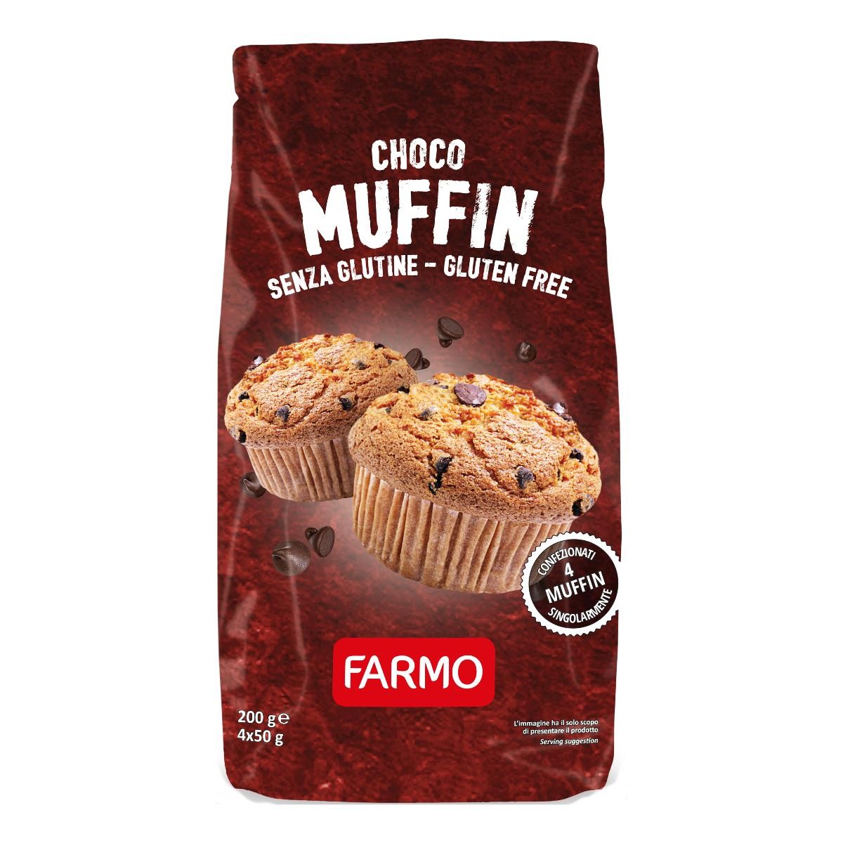 Farmo Chocomuffin Con Gocce Di Cioccolato 4 X 50 G 4x50 g