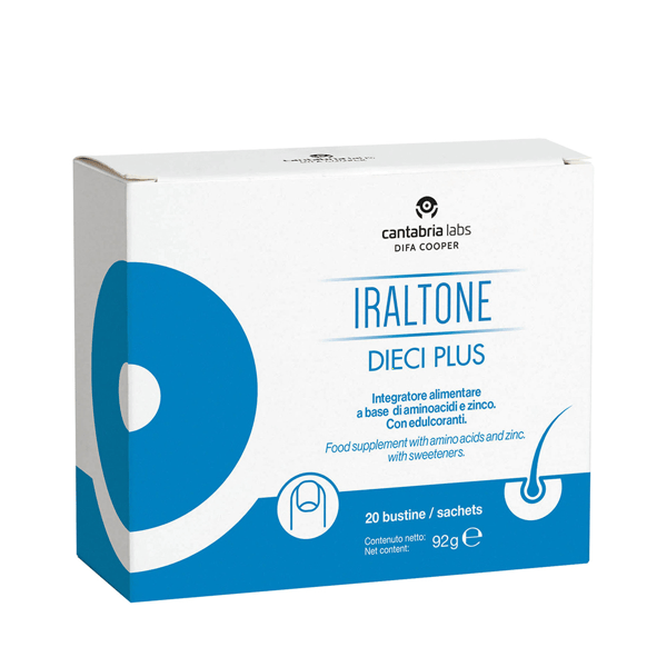 Iraltone Dieci Plus Integratore Pelle Unghie e Capelli 20 Bustine
