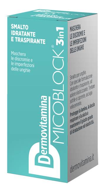 Dermovitamina Micoblock® 3 in 1 Smalto Idratante e Traspirante Turchese 5 ml Soluzione — confronto prezzi