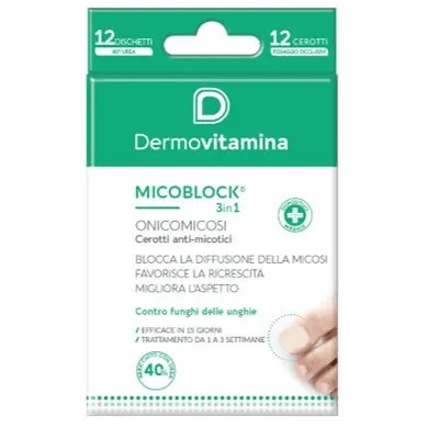 Dermovitamina Micoblock 3in1 Onicomicosi 12 Cerotti