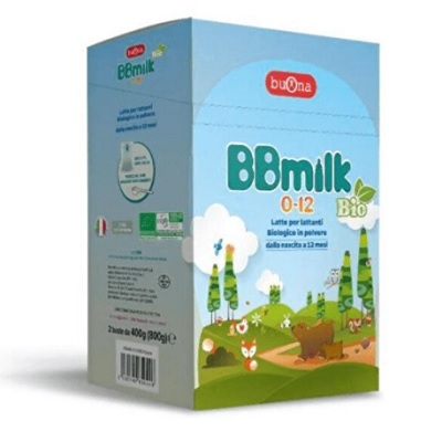Buona BBmilk Latte Biologico in Polvere 0-12m, 800g