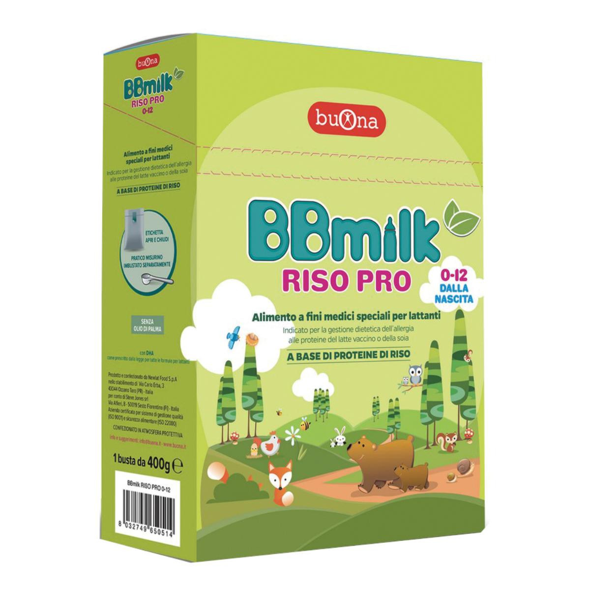 Bbmilk riso pro 0-12 400 g