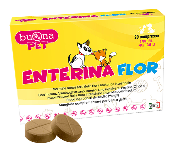 Enterina Flor Integratore Disturbi Intestinali Cani e Gatti 20 Compresse — confronto prezzi