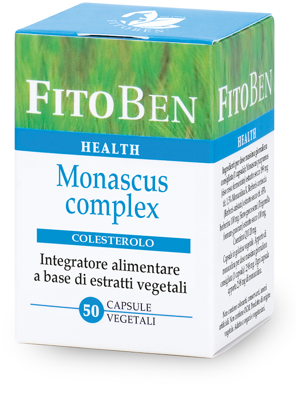 Fitoben Monascus Complex Integratore Per Colesterolo E Benessere Cardiovascolare 50 Capsule — confronto prezzi