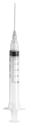 Siringa sterile monouso 5ml cono luer centrale inj-light con ago gauge22 1 pezzo — confronto prezzi