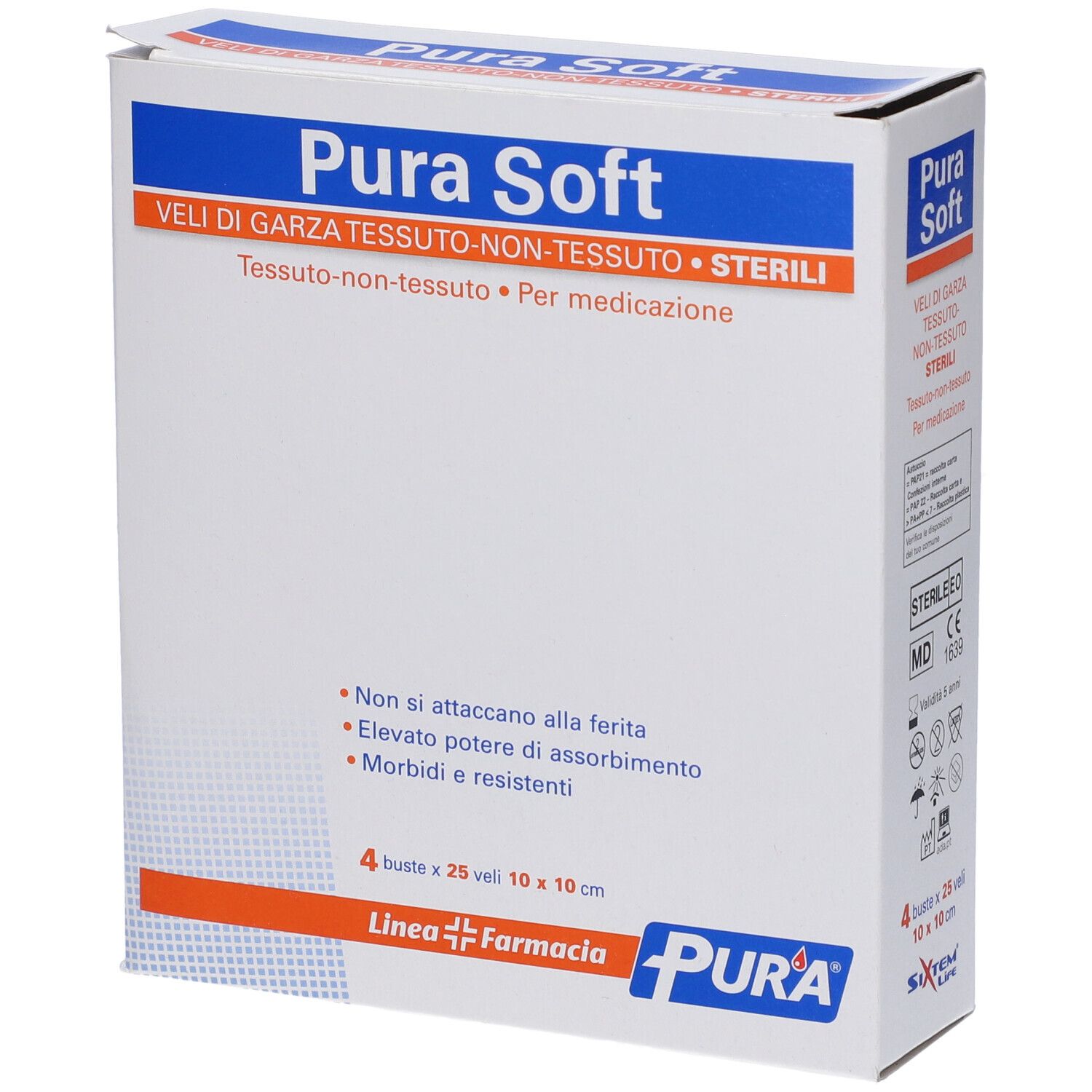 Sixtem Life Pura Soft - Veli di Garza Idrofila TNT 10x10cm, 100 veli — confronto prezzi
