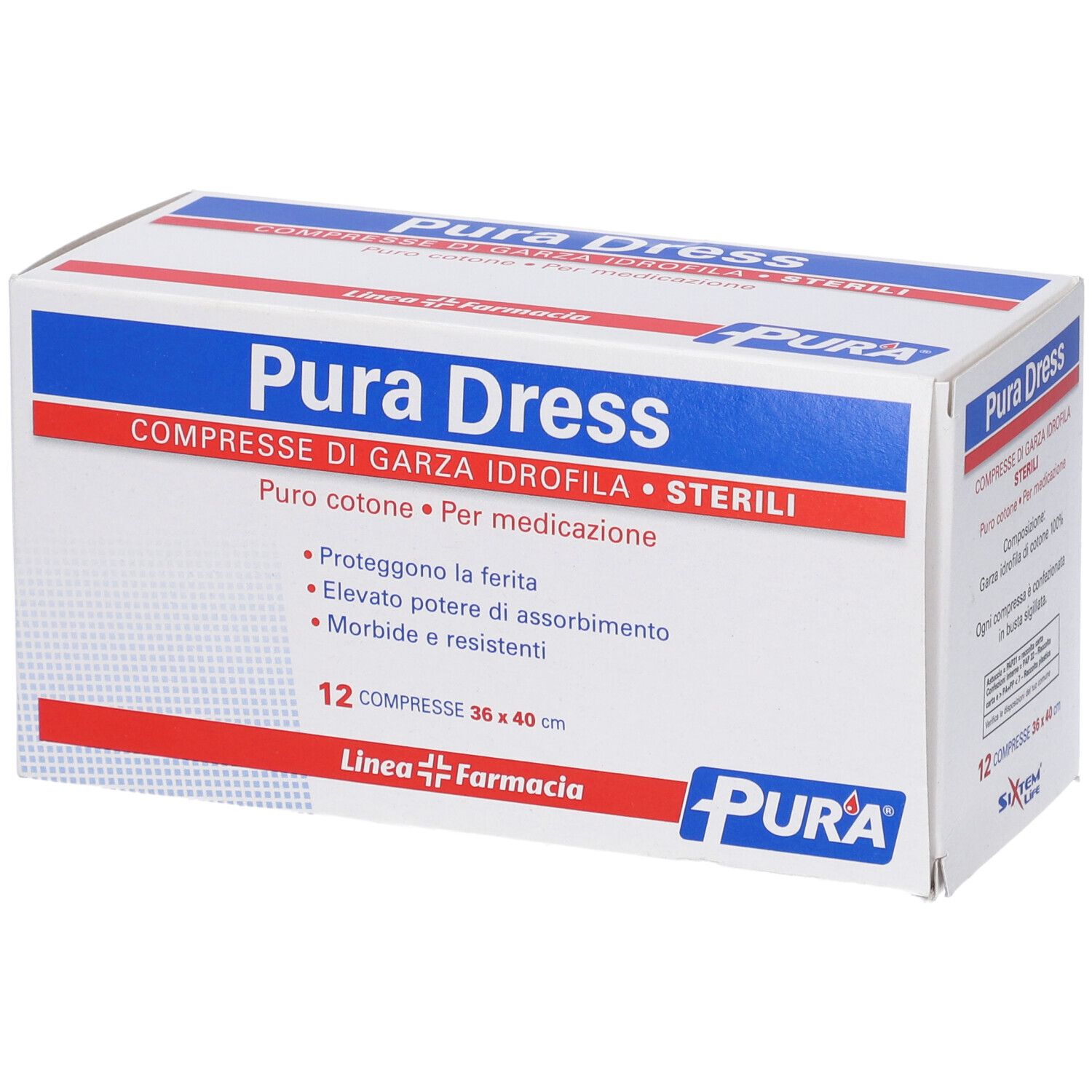 Garza Idrofila Pura Dress 36X40Cm 12 Pezzi St