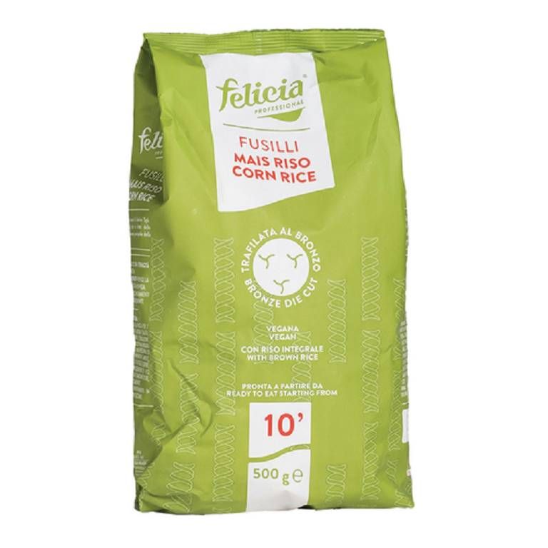 Fusilli di Mais e Riso Senza Glutine - Pasta Felicia 500 g