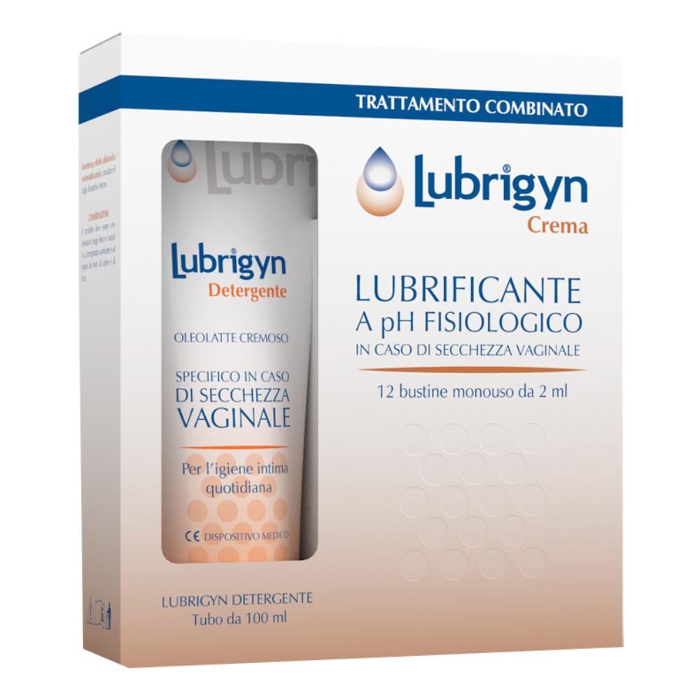 Lubrigyn kit crema 12 bustine x 2 ml + detergente 100 ml — confronto prezzi