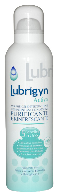 Lubrigyn activa mousse-gel detergente 150 ml