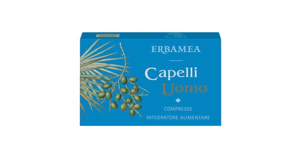 Erbamea Capelli Uomo Integratore Alimentare, 24 Compresse
