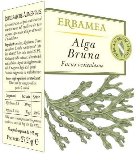 Alga Bruna Integratore Per Il Controllo Del Peso 50 Capsule Vegetali