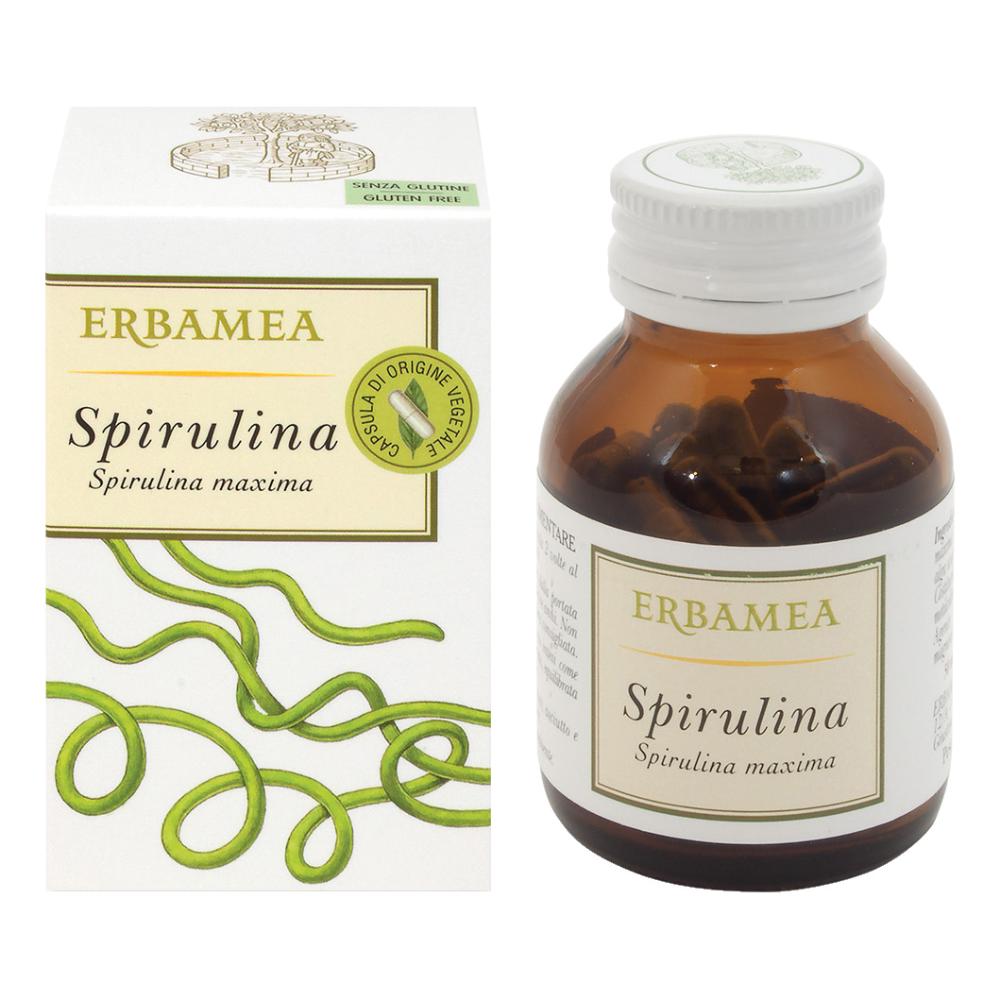 Erbamea Spirulina Integratore Tonico 50 Capsule Vegetali