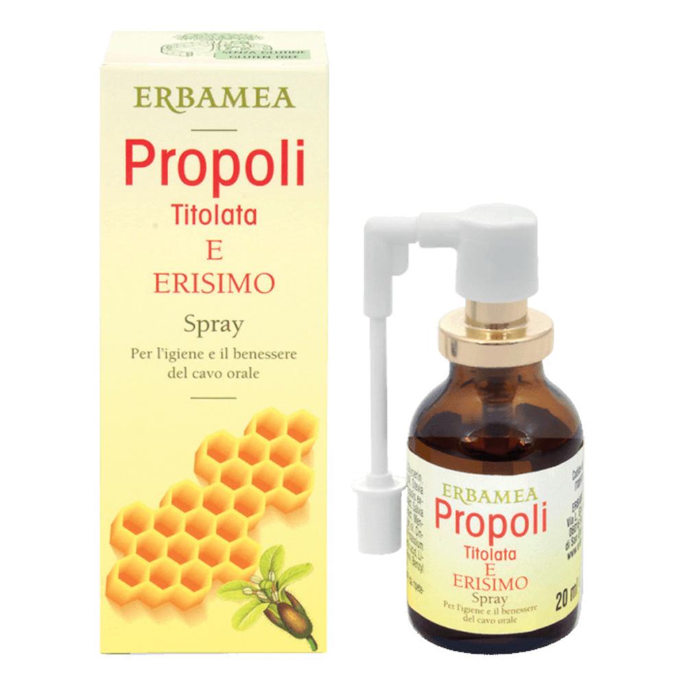 Propoli Titolata Ed Erismo Integratore Per La Gola E La Tonalità Della Voce Spray Orale 20ml — confronto prezzi