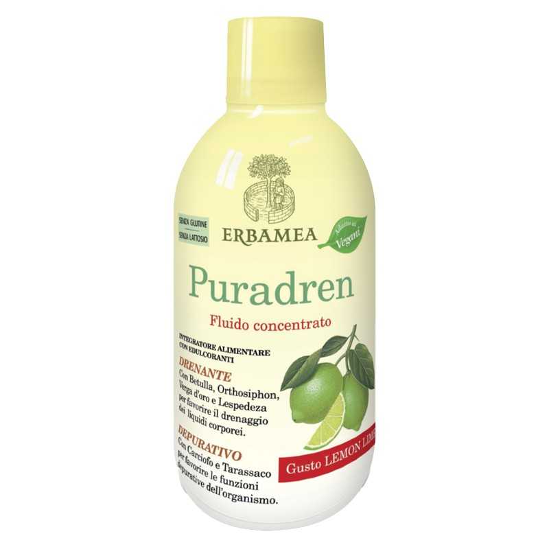 Erbamea Puradren - Fluido Concentrato Drenante gusto Lemon Lime, 500ml — confronto prezzi