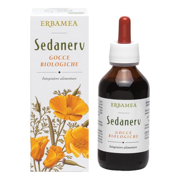Erbamea Sedanerv Gocce 100ml Integratore Rilassante con Escolzia Melissa Passiflora Lavanda