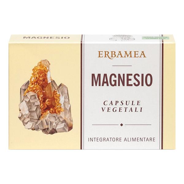 Erbamea Magnesio Integratore Alimentare per Stress e Fatica, 24 Capsule