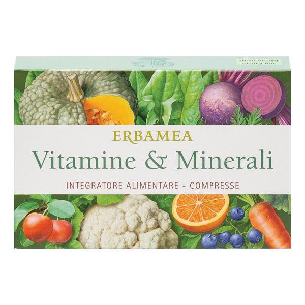 Erbamea Vitamine E Minerali Integratore Multivitaminico Con Luteina 24 Compresse