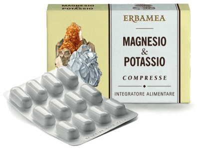 Erbamea Magnesio & Potassio Integratore Minerale 24 Compresse