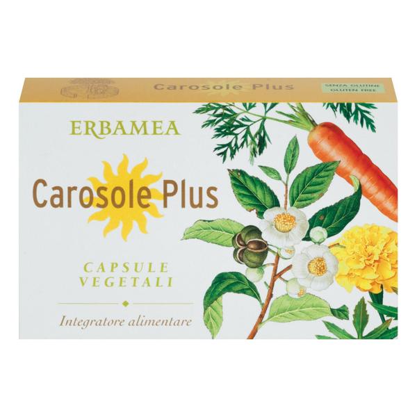 Erbamea Carosole Plus Integratore Alimentare per Abbronzatura 24 Capsule