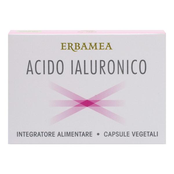 Erbamea Acido Ialuronico Integratore per Elasticità e Idratazione della Pelle 24 Capsule