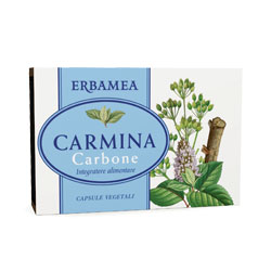 Erbamea Carmina Carbone 24 Capsule Vegetali 12 G